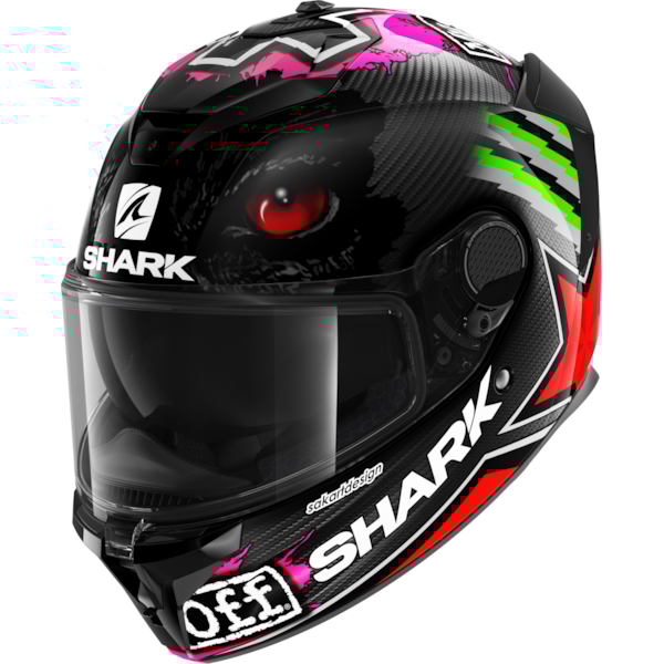 SHARK Spartan GT Carbon Rep. Redding Carbon-Rood-Groen DRG