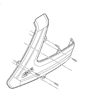 Pièces GIVI V37 covers carbon look gauche
