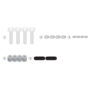 Motorspecifieke bevestigingen GIVI Extra aanbouwkit 2130KIT