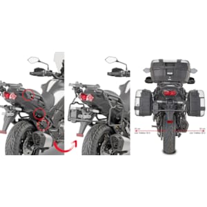 Motorcycle-specific mounts GIVI PLR - Side case holders PLR4126
