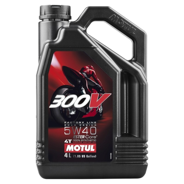 MOTUL 5W-40 300V Factory road racing synthétique 4 litres