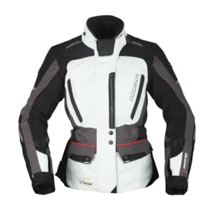 Women's textile motorcycle jacket MODEKA Viper LT Lady Light grey-Anthracite-Black