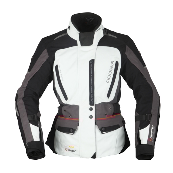 MODEKA Viper LT Lady Jacket Licht grijs-Antraciet-Zwart