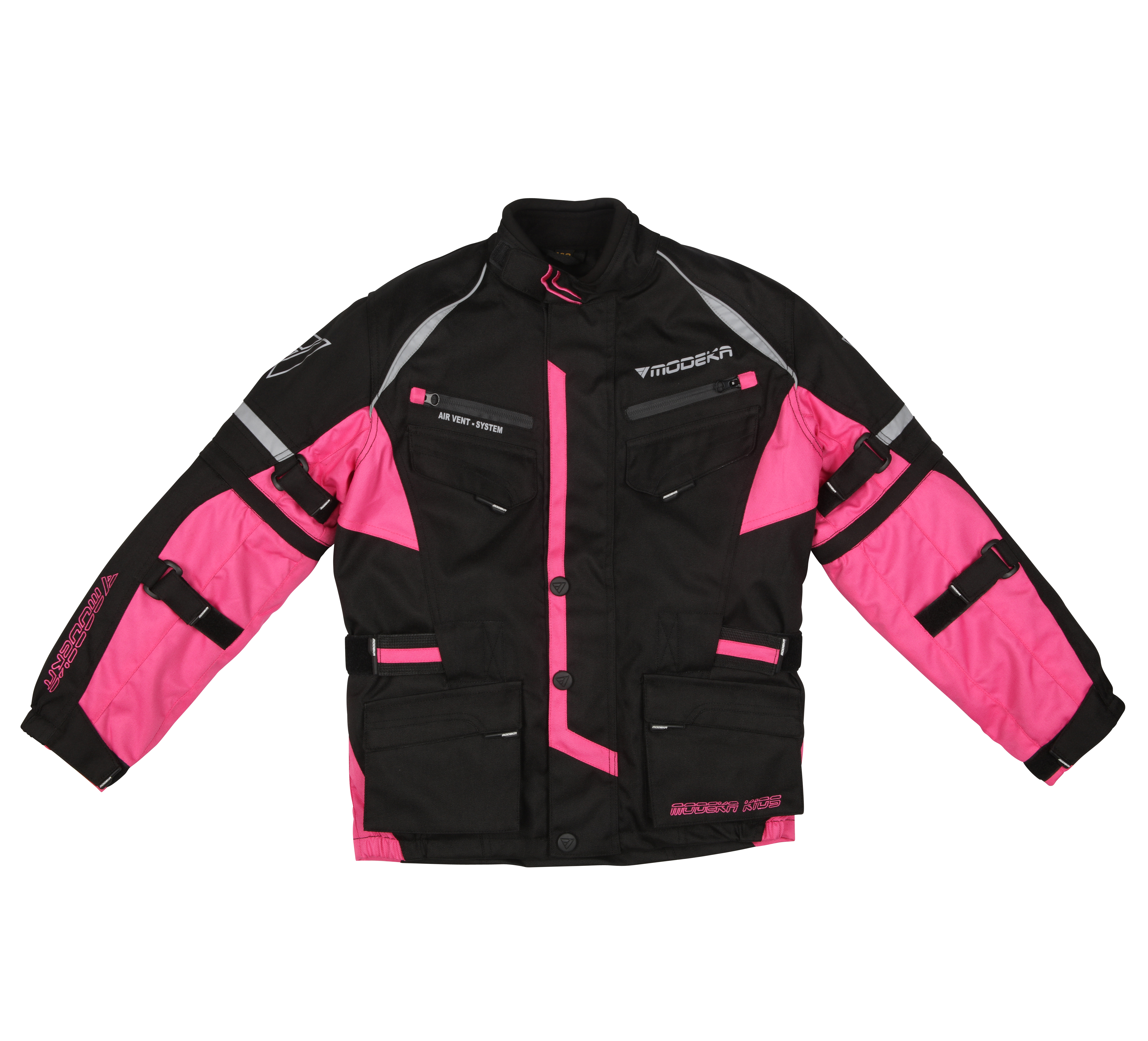 Veste moto enfant MODEKA Tourex Kids II Noir-Rose