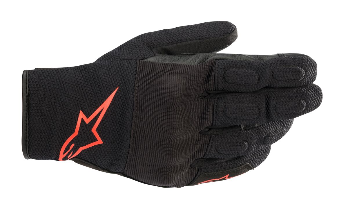 Gants mi-saison hommes ALPINESTARS S Max Drystar Noir-Rouge Fluo