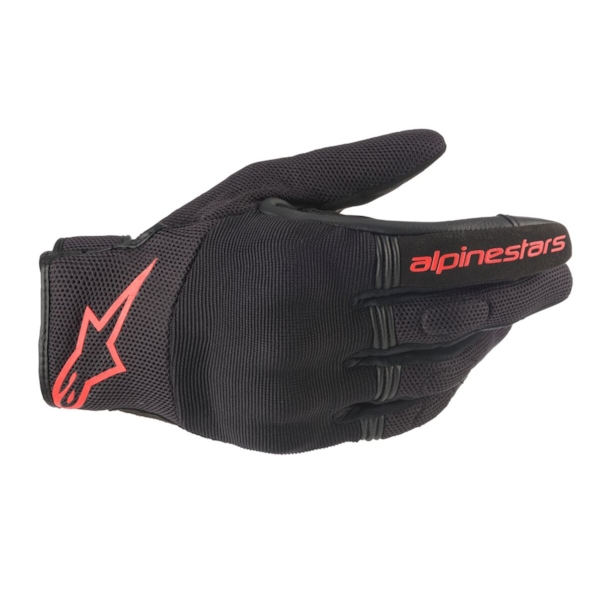 ALPINESTARS Copper Gloves Zwart-Rood Fluo