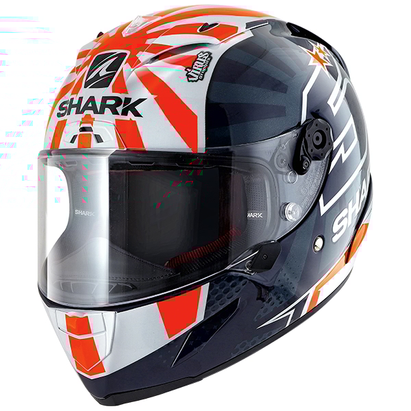 SHARK RACE-R Pro Replica Zarco 2019 Bleu-Blanc-Orange BWO