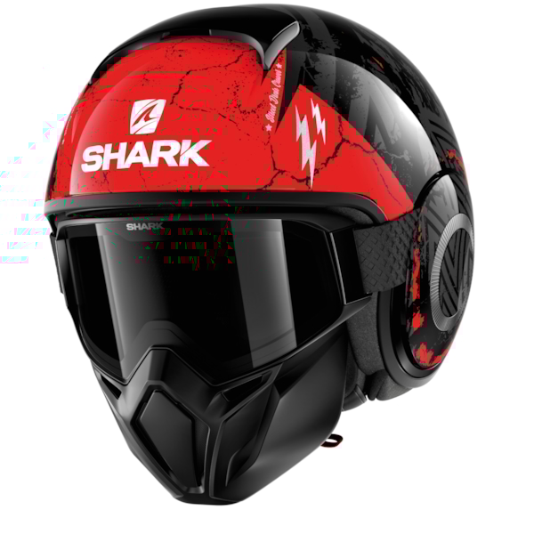 SHARK Street-Drak Crower Noir-Anthracite-Rouge KAR