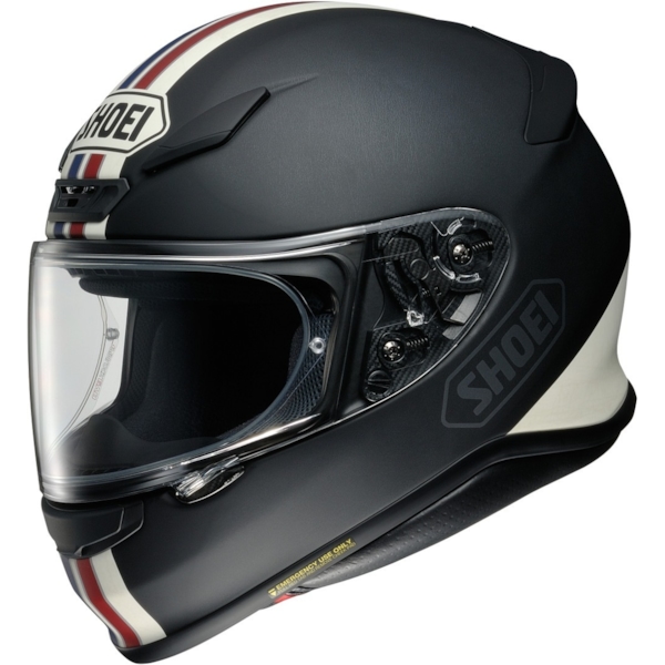 SHOEI NXR Equate Matte Black-White-Red-Blue TC-10