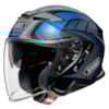 SHOEI J-Cruise II Aglero Zwart-Grijs-Blauw TC-2
