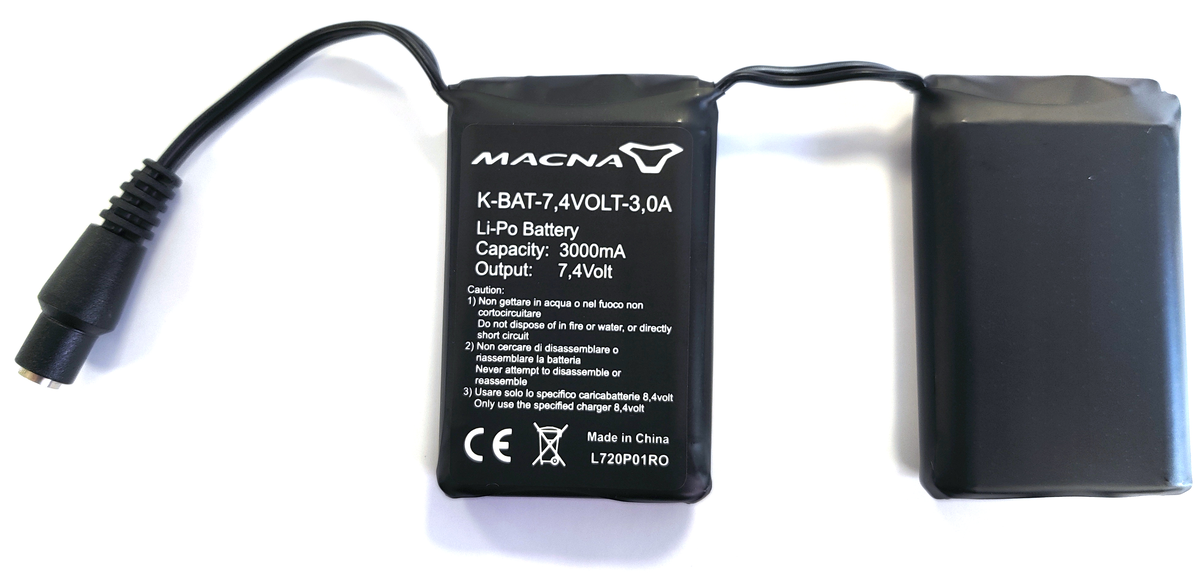 MACNA Batterie gants chauffants 7,4V 3A (1x) - Gants moto