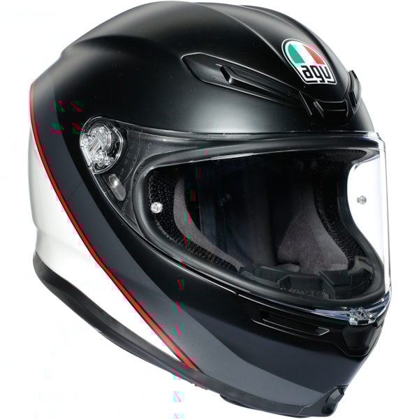 AGV K6 Minimal Zwart-Wit-Rood mat