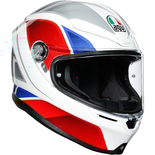AGV K6 Hyphen Blanc-Rouge-Bleu