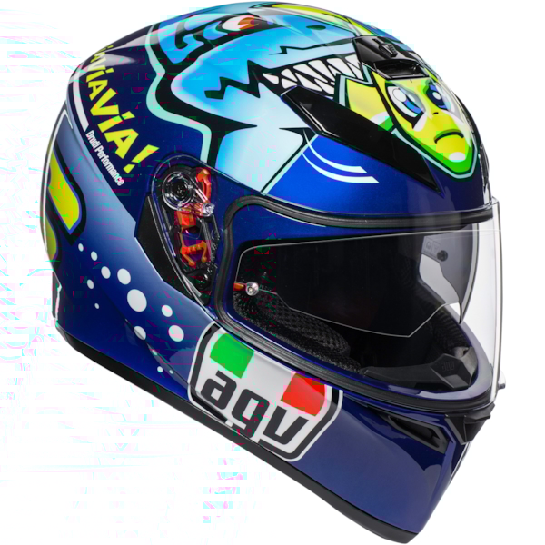 AGV K3 SV Rossi Misano 2015 Bleu-Vert-Jaune