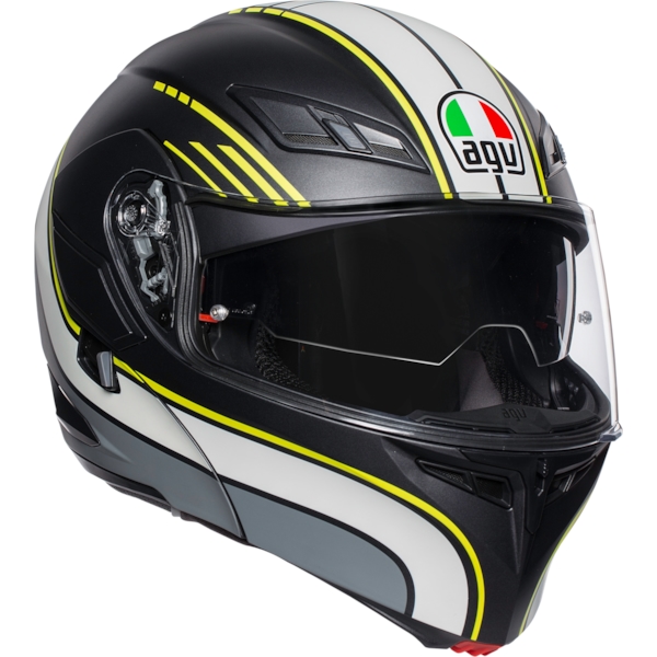 AGV Compact ST Boston Noir mat-Gris-Jaune