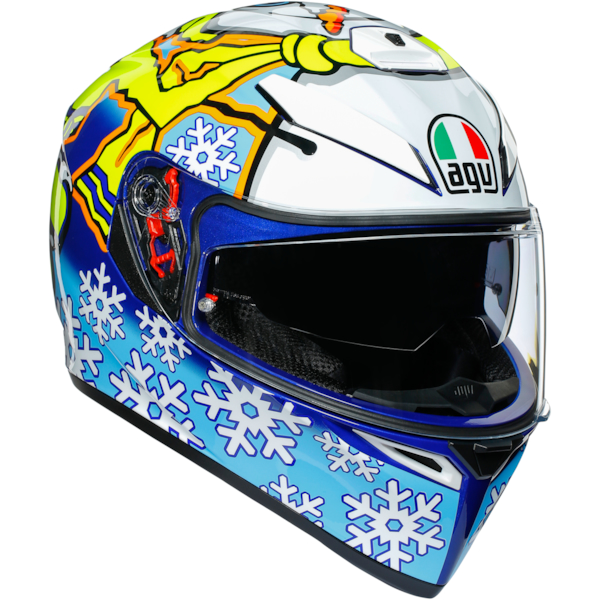 AGV K3 SV Rossi Winter Test 2016 Blue-White-Yellow