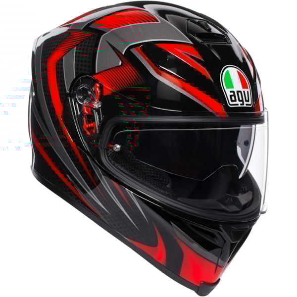 AGV K5 S Hurricane 2.0 Zwart-Rood