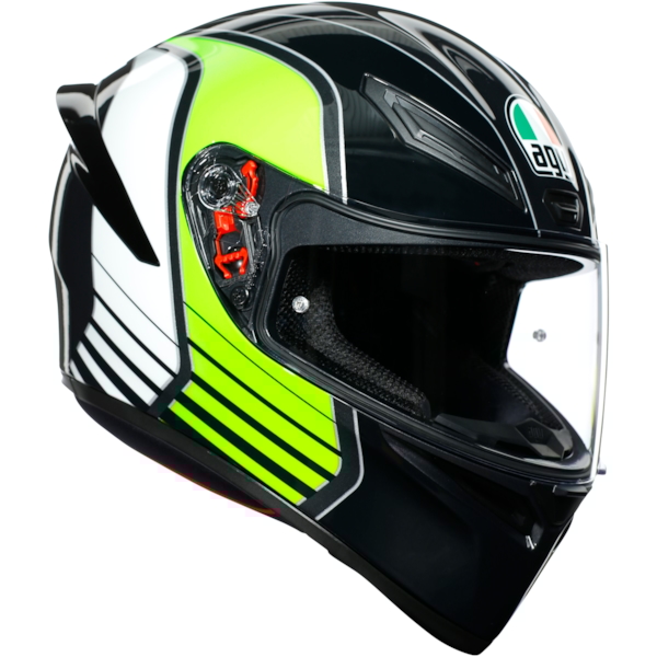 AGV K1 Power Gunmetal-Blanc-Vert