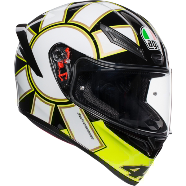 AGV K1 Gothic 46 Wit-Geel-Zwart