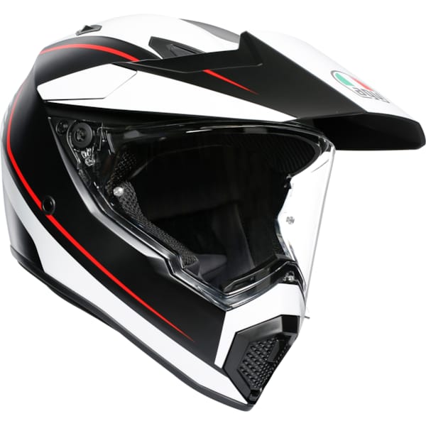 AGV AX9 Pacific Road Mat Zwart-Wit-Rood