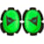 Sliders de genou DAINESE Pista Knee Slider Fluo vert-Noir
