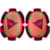Knee sliders DAINESE Pista Slider Fluorescent Red-Black
