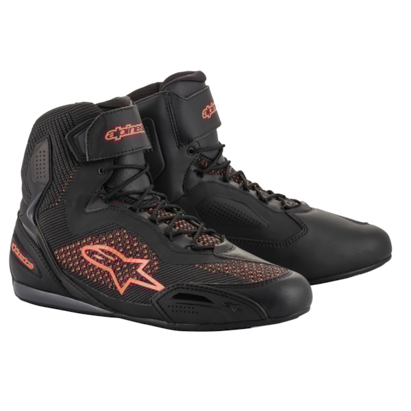ALPINESTARS Faster-3 Rideknit Zwart-Rood Fluo