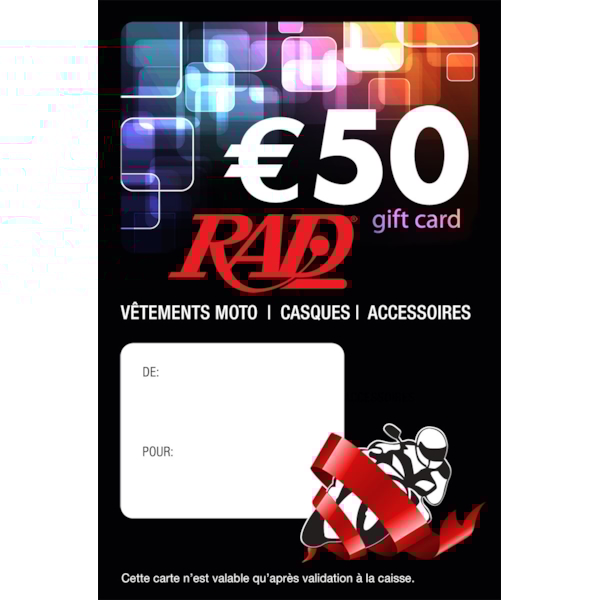 RAD French physical gift card €50,00