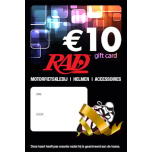 Fysieke RAD cadeaubon Nederlandstalige €10,00
