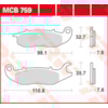 TRW Plaquettes de frein MCB759 Allround organique