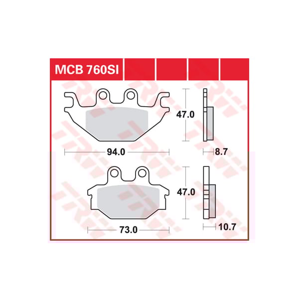 TRW Plaquettes de frein MCB760SI Sinter offroad