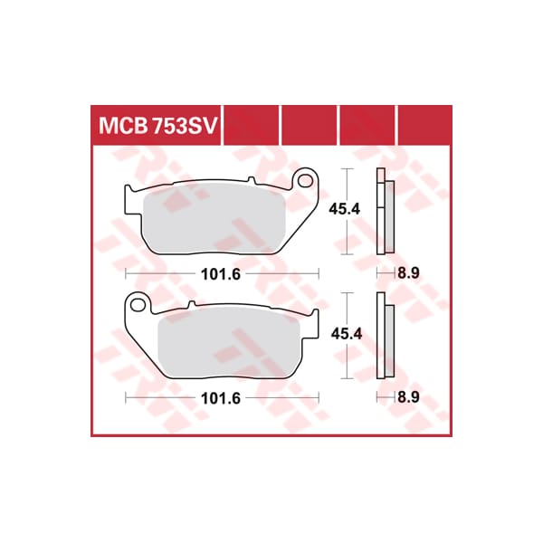 TRW Brake pads MCB753SV Sinter street