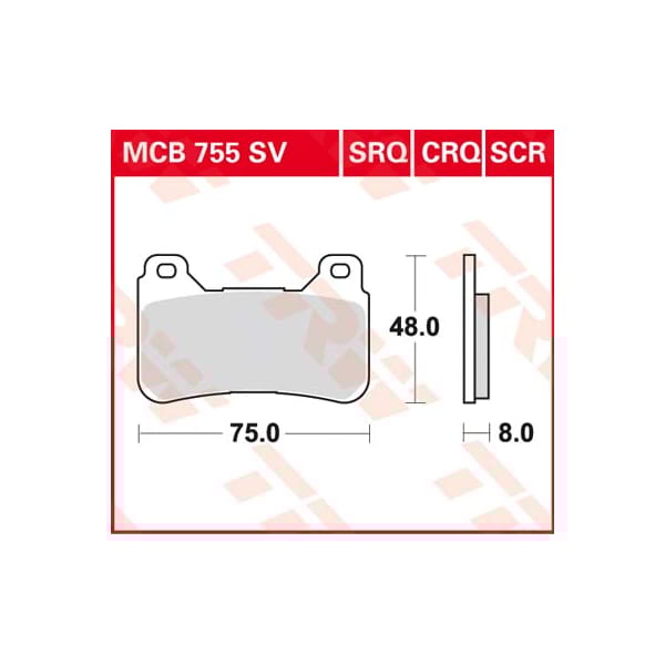 TRW Plaquettes de frein MCB755SV Sinter street