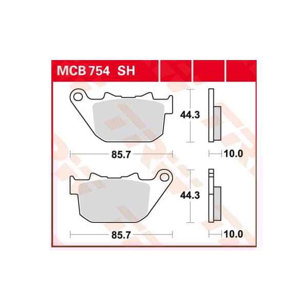 TRW Brake pads MCB754SH Sinter street