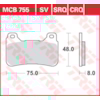 TRW Plaquettes de frein MCB755CRQ Hyper carbon