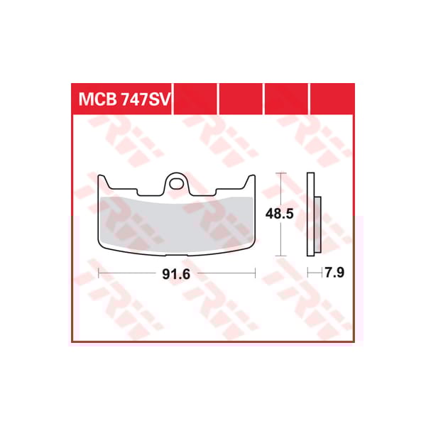 TRW Plaquettes de frein MCB747SV Sinter street