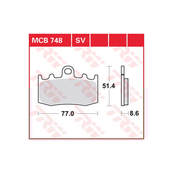 TRW Brake pads MCB748SV Sinter street
