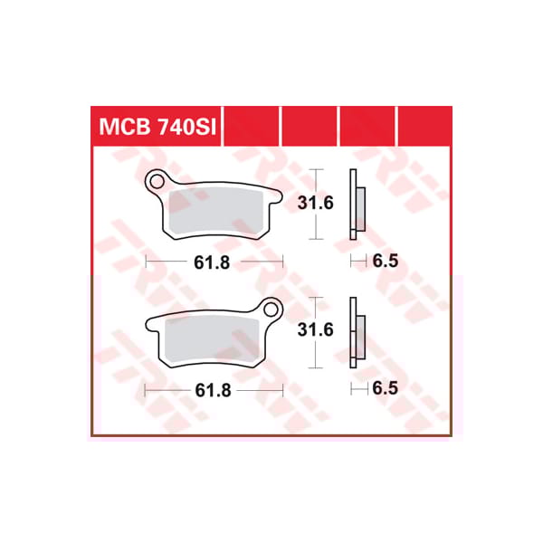 TRW Brake pads MCB740SI Sinter offroad