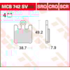 TRW Brake pads MCB742SV Sinter street
