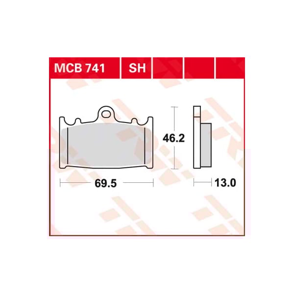 TRW Plaquettes de frein MCB741SH Sinter street