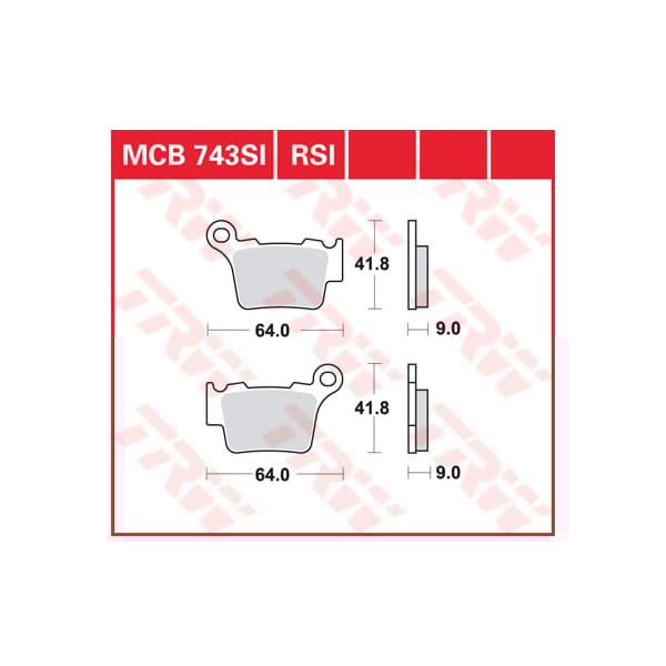 TRW Remblokken MCB743RSI Sinter competitie offroad