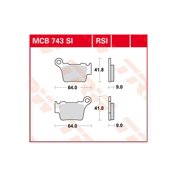 TRW Brake pads MCB743SI Sinter offroad