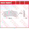 TRW Plaquettes de frein MCB792CRQ Hyper carbon