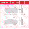 TRW Plaquettes de frein MCB781SV Sinter street