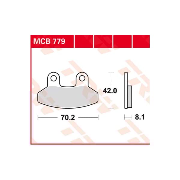 TRW Plaquettes de frein MCB779 Allround organique