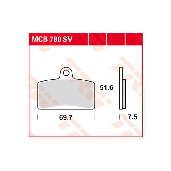 TRW Brake pads MCB780SV Sinter street