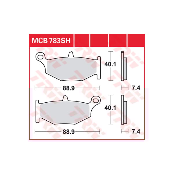 TRW Plaquettes de frein MCB783SH Sinter street