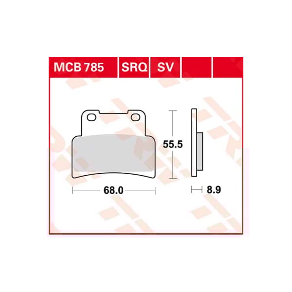 TRW Plaquettes de frein MCB785SV Sinter street