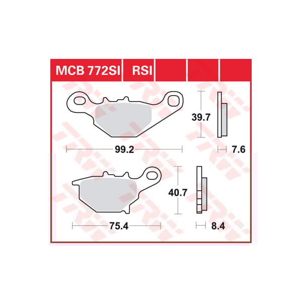 TRW Brake pads MCB772SI Sinter offroad