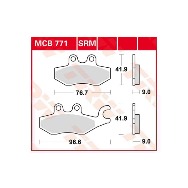 TRW Brake pads MCB771 Allround organic